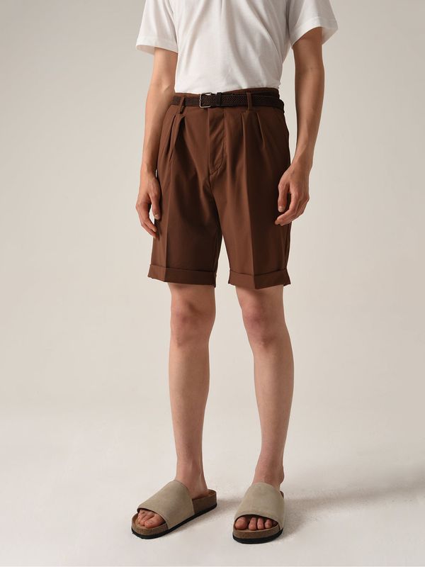 Antioch Antioch Hlače z naborki  rjava