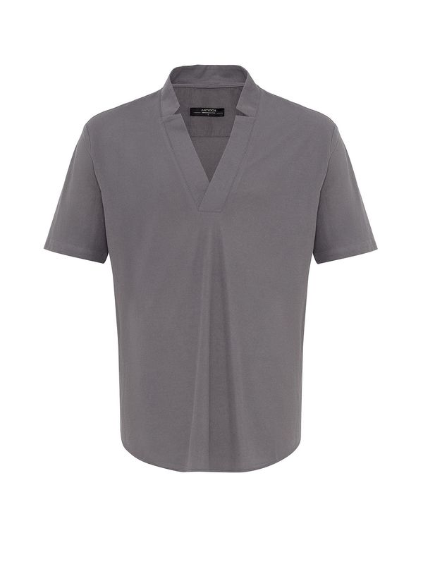 Antioch Antioch Majica  siva / temno siva