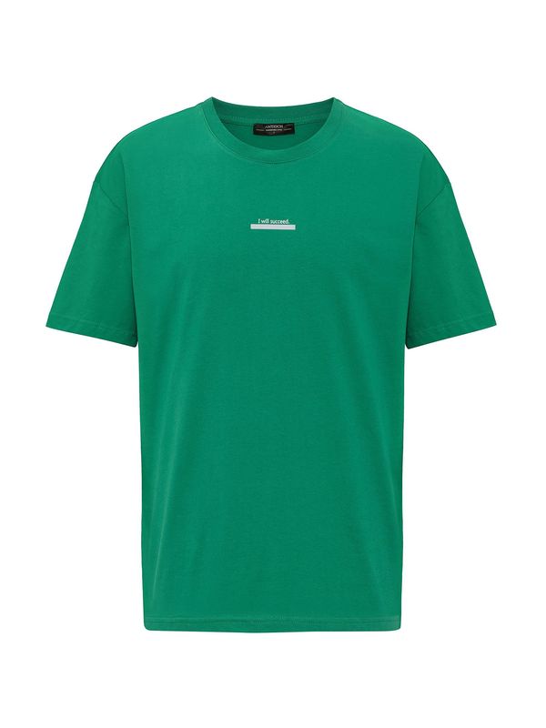 Antioch Antioch Majica  temno zelena / bela