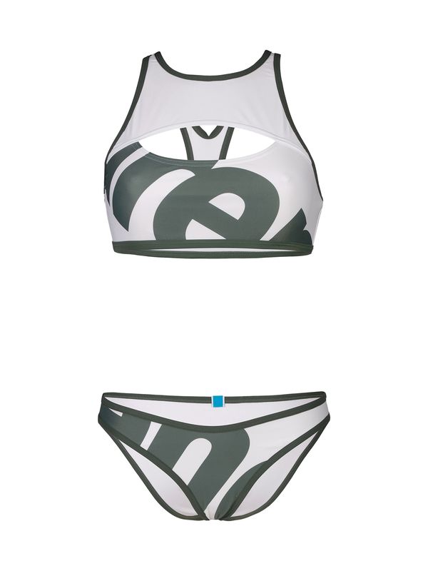 ARENA ARENA Bikini 'LOGO'  smaragd / bela