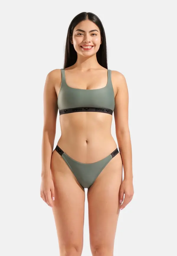ARENA ARENA Bikini 'Solid Elastic Beach'  zelena / črna