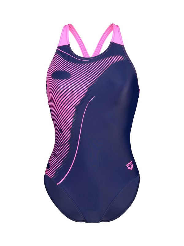 ARENA ARENA Enodelne kopalke 'GLARE'  marine / fuksija