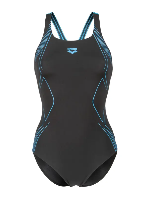 ARENA ARENA Enodelne kopalke 'Graphic Swim Pro Back'  azur / črna
