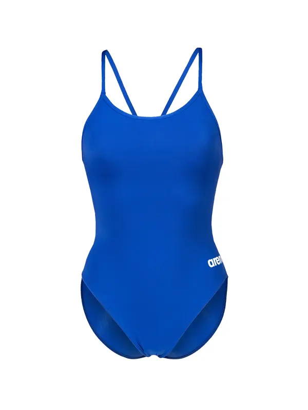 ARENA ARENA Enodelne kopalke 'Lace Back Solid'  modra / bela