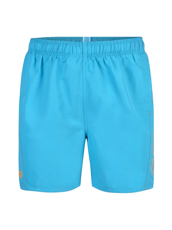 ARENA ARENA Kratke kopalne hlače 'FUNDAMENTALS  LOGO BOXER'  modra / siva