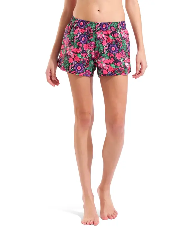 ARENA ARENA Kratke kopalne hlače 'Water Prints Beach Shorts'  zelena / jagoda / roza