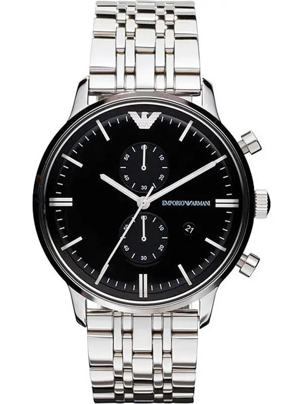 ARMANI ARMANI Analogna ura  črna / srebrna