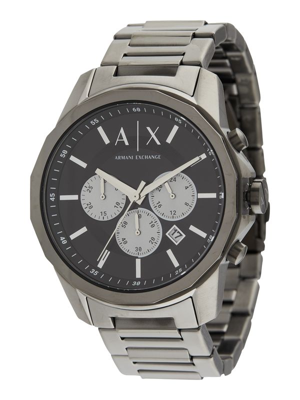 ARMANI EXCHANGE ARMANI EXCHANGE Analogna ura  antracit / bazaltno siva