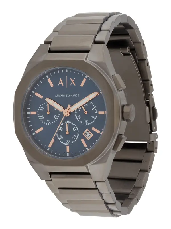 ARMANI EXCHANGE ARMANI EXCHANGE Analogna ura  nočno modra / barva blata