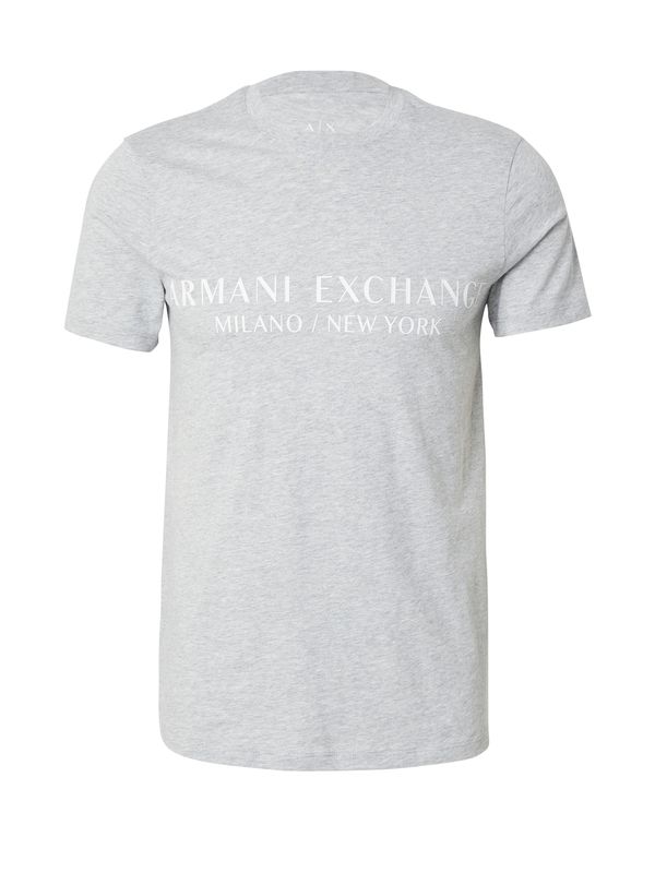 ARMANI EXCHANGE ARMANI EXCHANGE Majica '8NZT72'  pegasto siva / bela