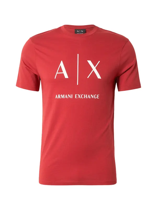 ARMANI EXCHANGE ARMANI EXCHANGE Majica  češnjevo rdeča / bela