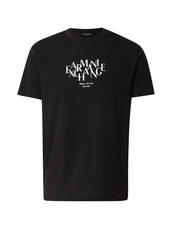 ARMANI EXCHANGE ARMANI EXCHANGE Majica  črna / bela