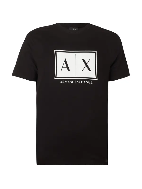 ARMANI EXCHANGE ARMANI EXCHANGE Majica  črna / bela
