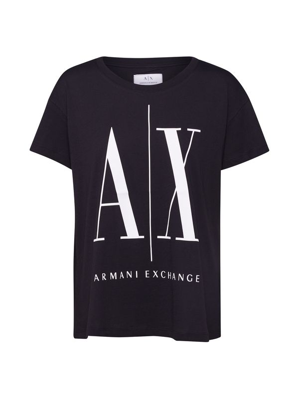 ARMANI EXCHANGE ARMANI EXCHANGE Majica  črna / bela