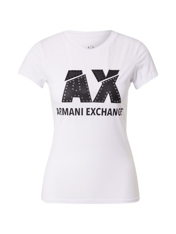 ARMANI EXCHANGE ARMANI EXCHANGE Majica  črna / bela