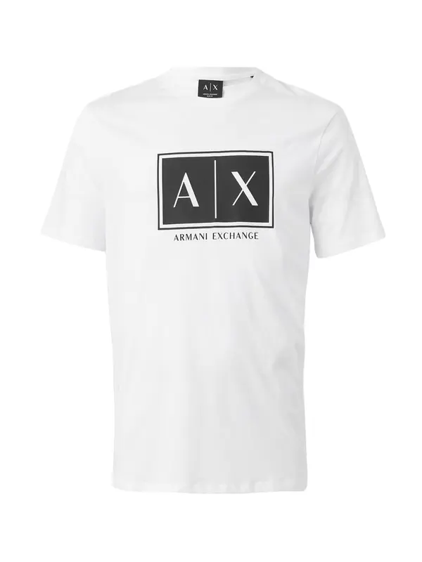 ARMANI EXCHANGE ARMANI EXCHANGE Majica  črna / bela