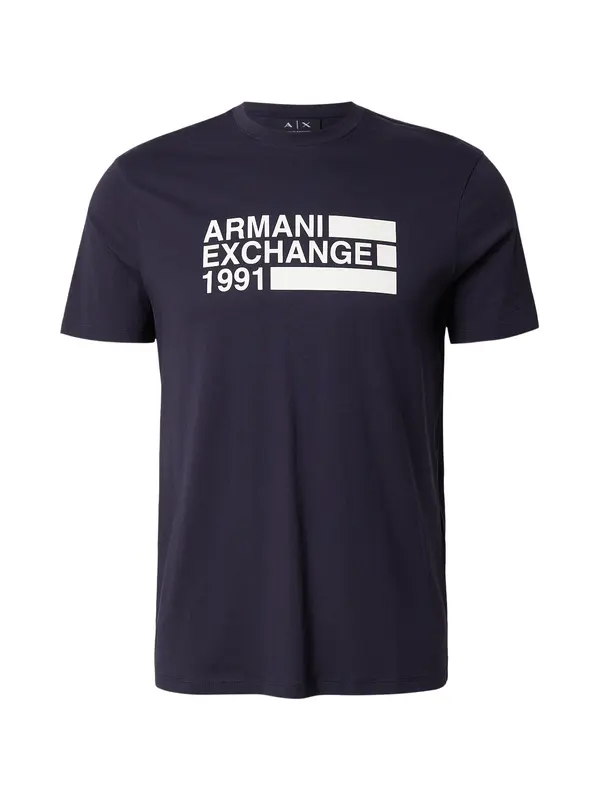 ARMANI EXCHANGE ARMANI EXCHANGE Majica  mornarska / bela