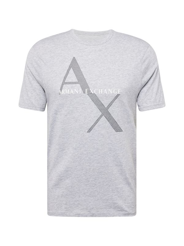 ARMANI EXCHANGE ARMANI EXCHANGE Majica  pegasto siva / črna / bela