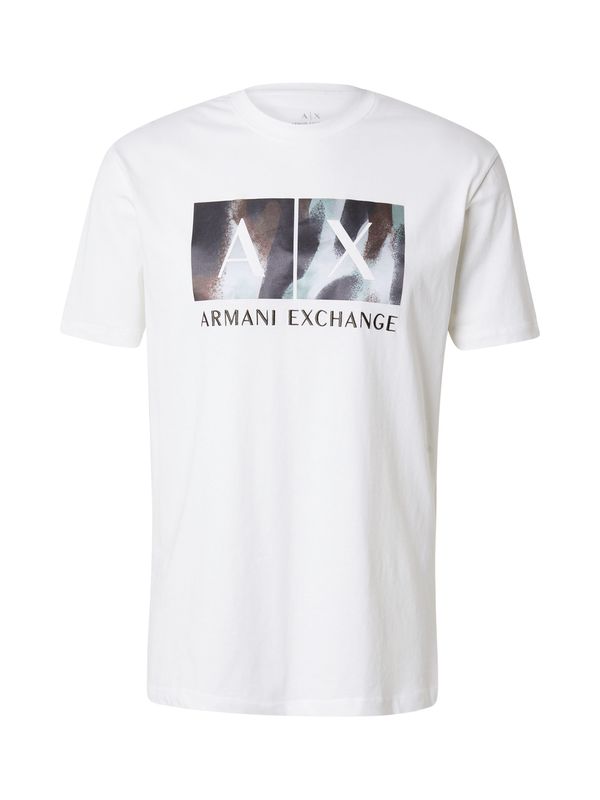 ARMANI EXCHANGE ARMANI EXCHANGE Majica  rjava / črna / bela