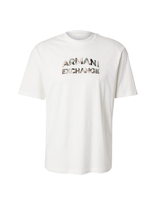 ARMANI EXCHANGE ARMANI EXCHANGE Majica  rjava / zelena / rosé / off-bela