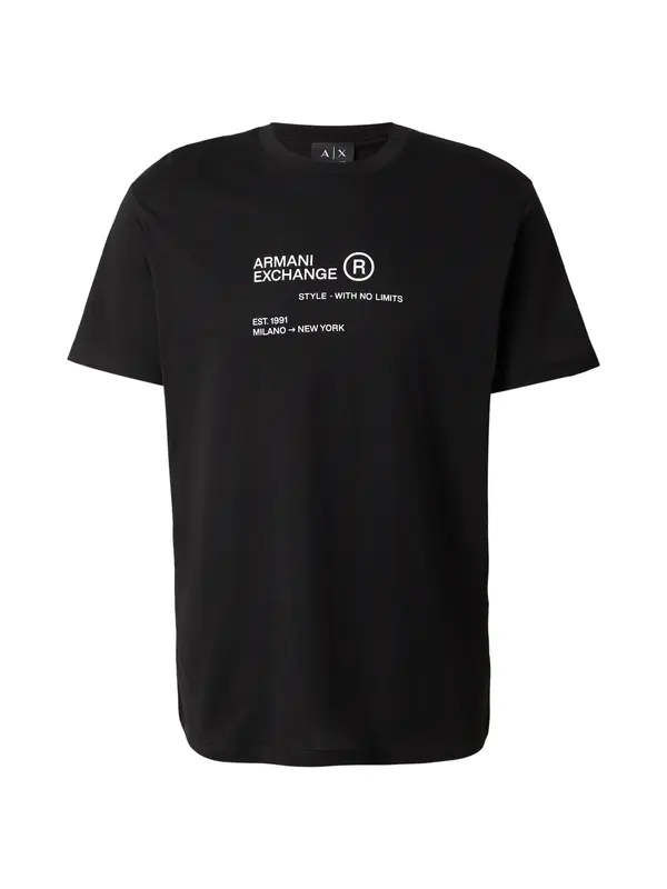 ARMANI EXCHANGE ARMANI EXCHANGE Majica  siva / črna / bela