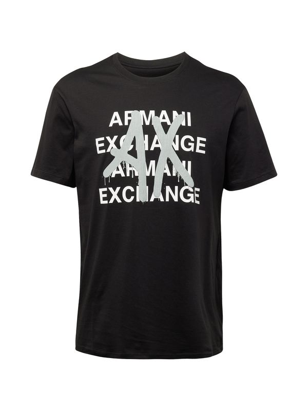 ARMANI EXCHANGE ARMANI EXCHANGE Majica  siva / črna / bela