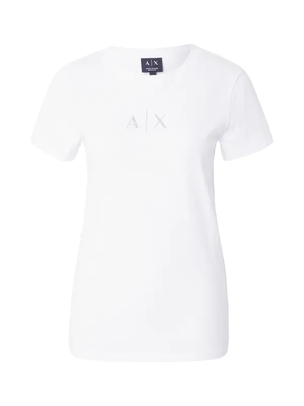 ARMANI EXCHANGE ARMANI EXCHANGE Majica  srebrna / bela