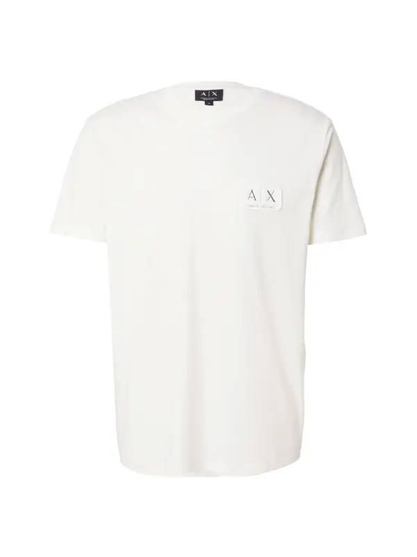 ARMANI EXCHANGE ARMANI EXCHANGE Majica  srebrna / off-bela
