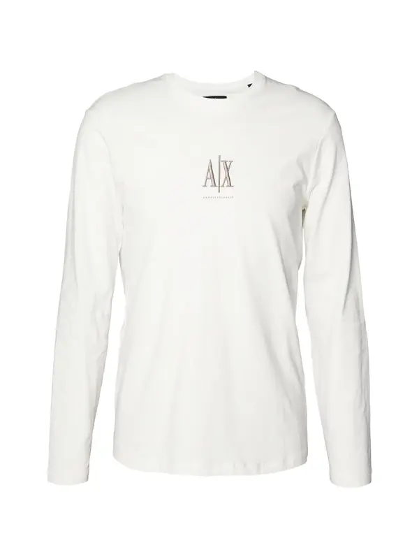 ARMANI EXCHANGE ARMANI EXCHANGE Majica  srebrno-siva / bela