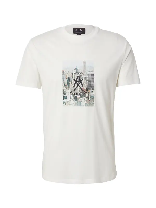 ARMANI EXCHANGE ARMANI EXCHANGE Majica  svetlo modra / siva / črna / off-bela