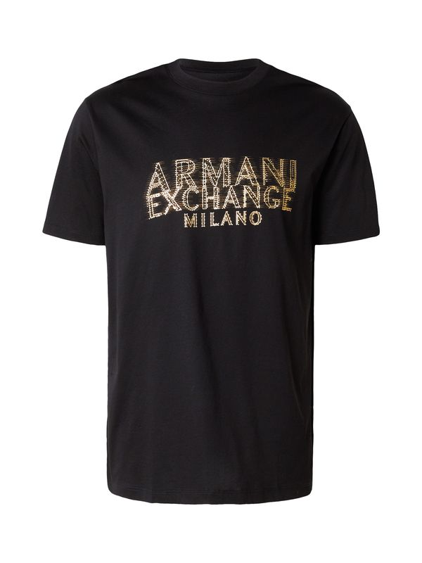 ARMANI EXCHANGE ARMANI EXCHANGE Majica  svetlo rumena / kaki / črna