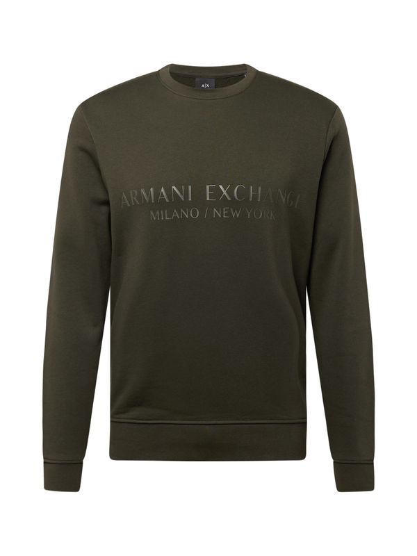 ARMANI EXCHANGE ARMANI EXCHANGE Majica  temno rjava / bela