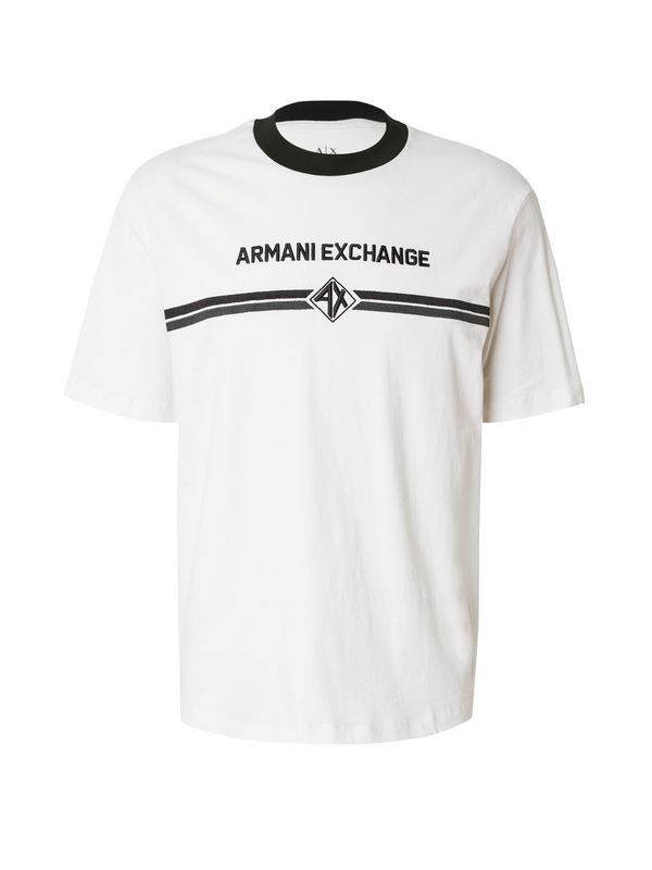 ARMANI EXCHANGE ARMANI EXCHANGE Majica  temno siva / črna / off-bela