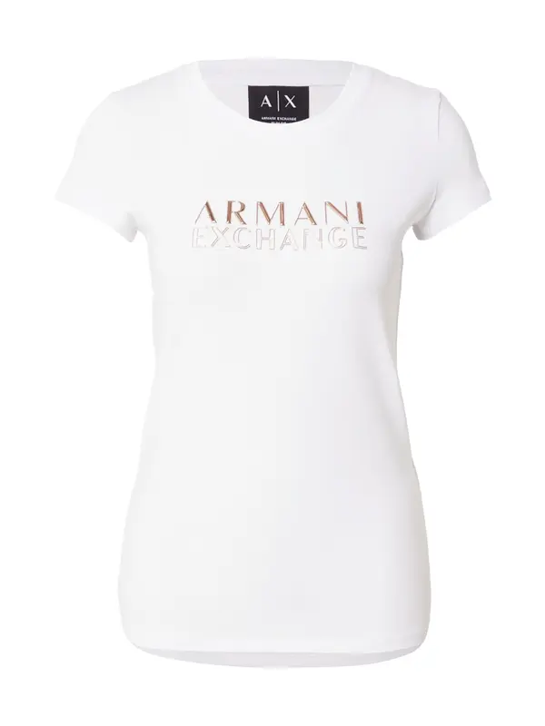 ARMANI EXCHANGE ARMANI EXCHANGE Majica  zlata / bela