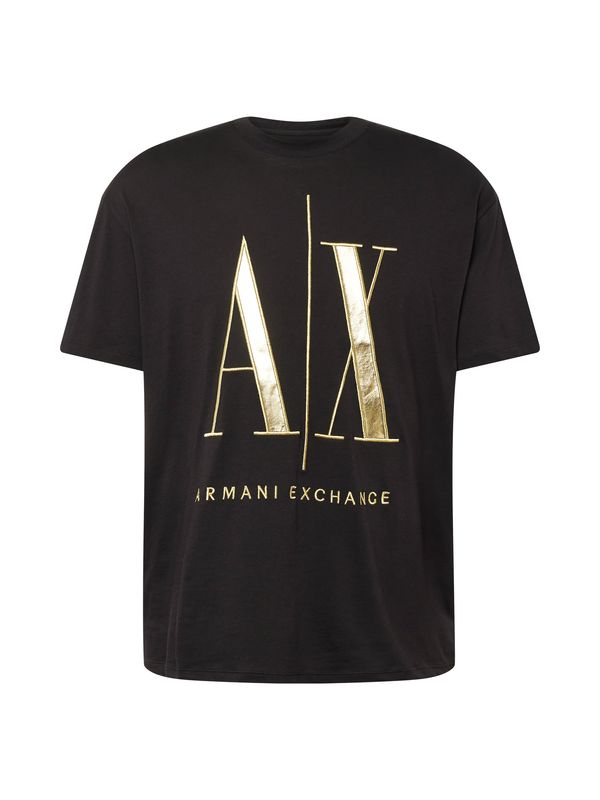 ARMANI EXCHANGE ARMANI EXCHANGE Majica  zlata / črna