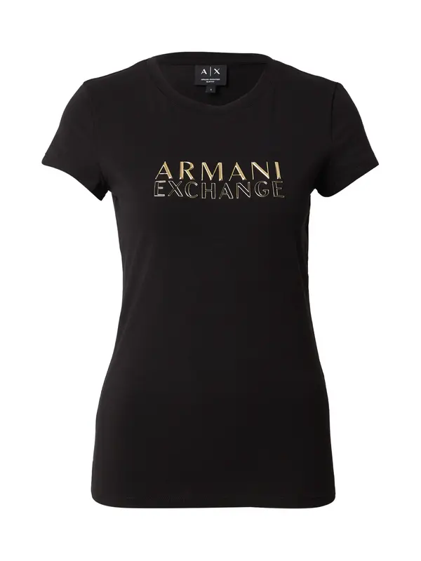 ARMANI EXCHANGE ARMANI EXCHANGE Majica  zlata / črna