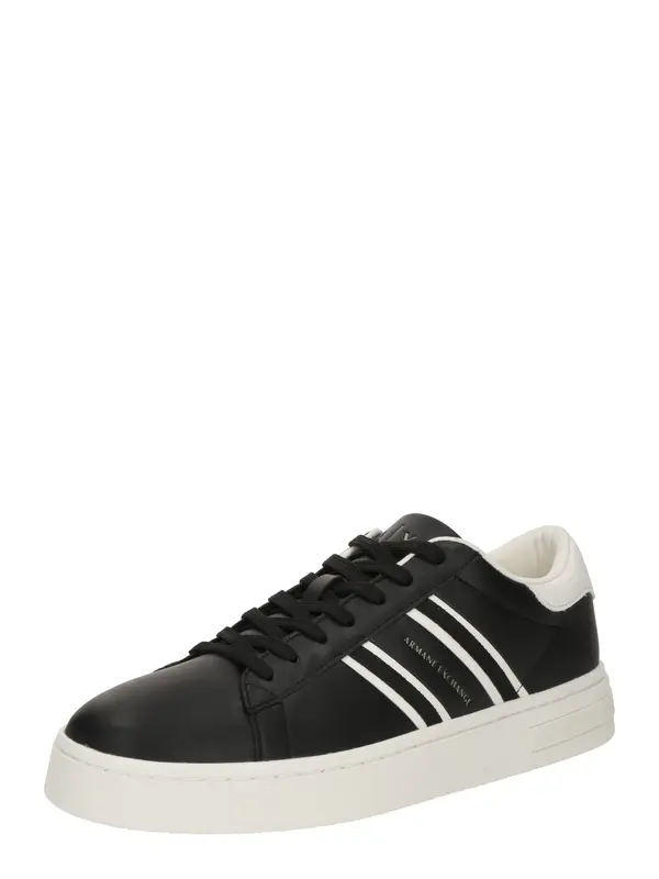 ARMANI EXCHANGE ARMANI EXCHANGE Nizke superge 'LONDON'  črna / bela