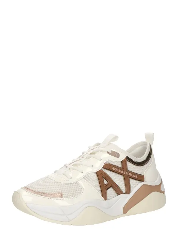 ARMANI EXCHANGE ARMANI EXCHANGE Nizke superge  rjava / off-bela