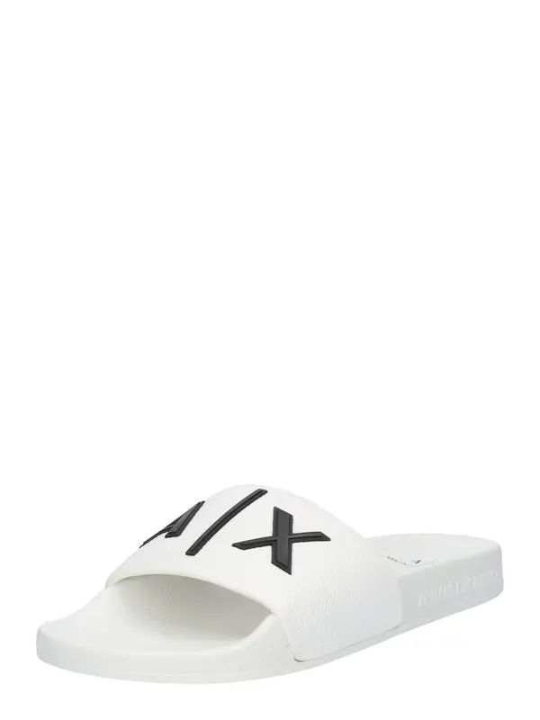 ARMANI EXCHANGE ARMANI EXCHANGE Nizki natikači  črna / bela