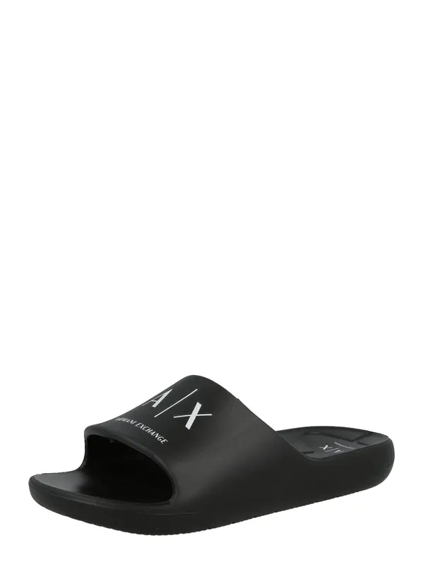 ARMANI EXCHANGE ARMANI EXCHANGE Nizki natikači  črna / bela