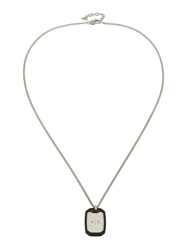 ARMANI EXCHANGE ARMANI EXCHANGE Verižica  črna / srebrna