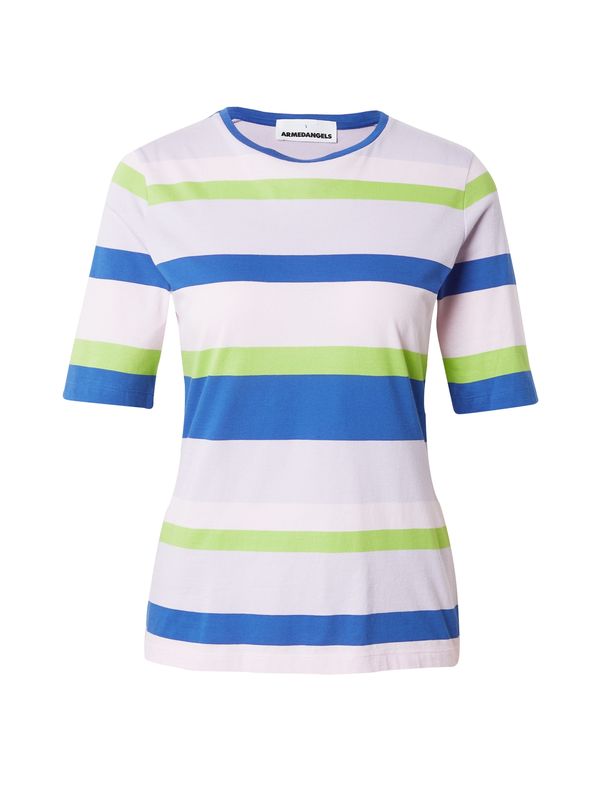 ARMEDANGELS ARMEDANGELS Majica 'Donaali'  modra / svetlo zelena / pastelno lila