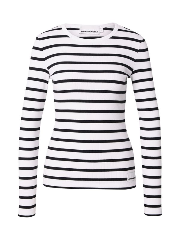 ARMEDANGELS ARMEDANGELS Majica 'MAYWAA'  črna / bela