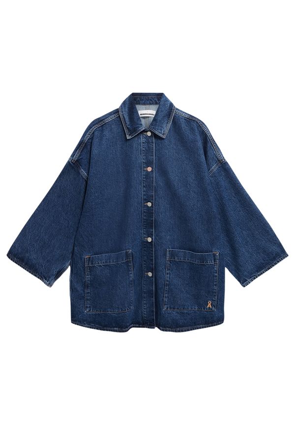 ARMEDANGELS ARMEDANGELS Prehodna jakna 'Draapy'  moder denim