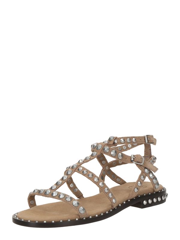 ASH ASH Sandali s paščki 'PRECIOUS 05'  bež / srebrna