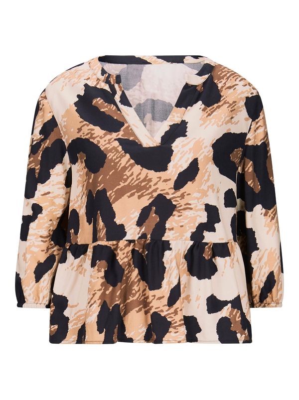 Ashley Brooke by heine Ashley Brooke by heine Bluza  kremna / kamela / črna