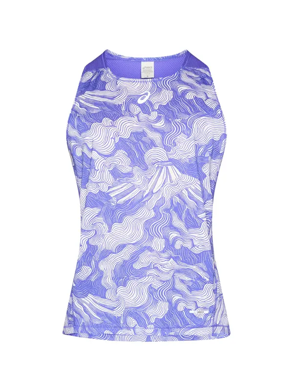 ASICS ASICS Funkcionalna majica 'FUJITRAIL SINGLET'  modra / bela