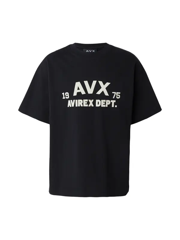 Avirex Avirex Majica 'Field'  bež / črna