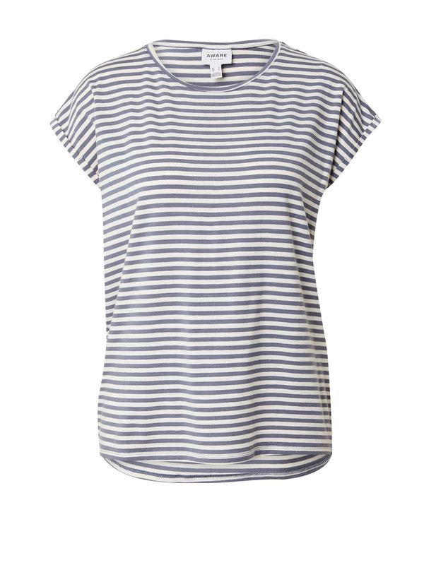 Aware Aware Majica 'AVA'  temno modra / bela