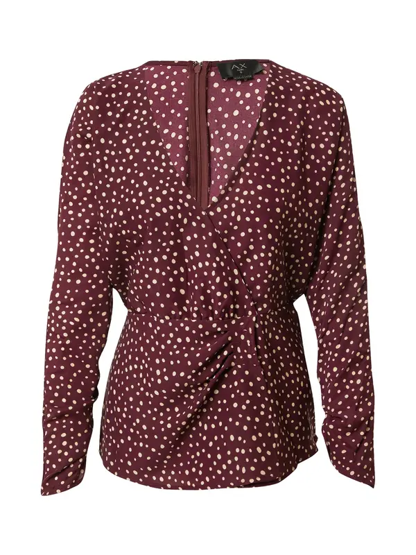 AX Paris AX Paris Bluza  vinsko rdeča / bela